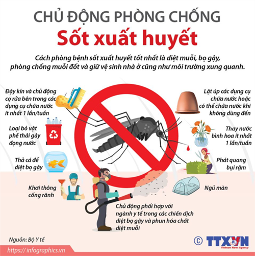 Tuyên truyền phòng chống bệnh sốt xuất huyết.